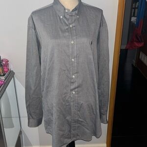 Ralph Lauren Blake Cotton Button size XL Grey.  Excellent condition